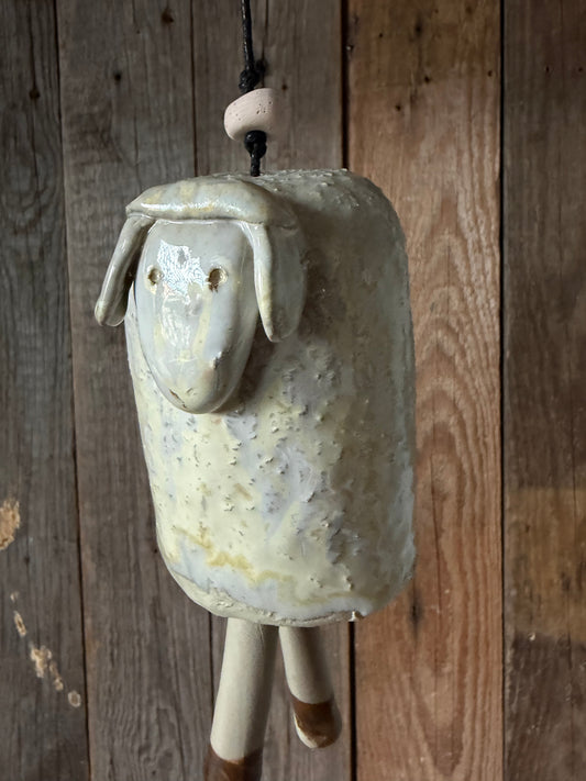 
Campanella tintinnante in gres a forma di pecora