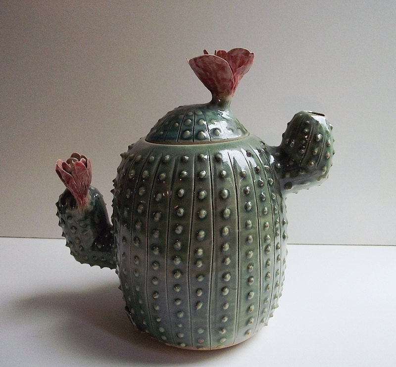 Teiera del Cactus in gres
