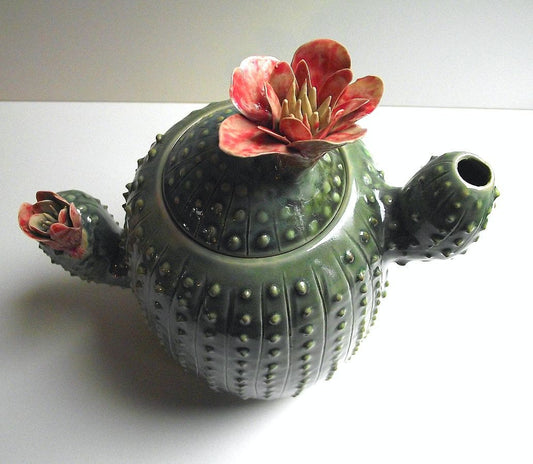 Teiera del Cactus in gres